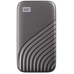 WD My Passport SSD WDBAGF0020BGY - Solid state drive - encrypted - 2 TB - external (portable) - USB 3.2 Gen 2 (USB-C connector) - 256-bit AES - space grey